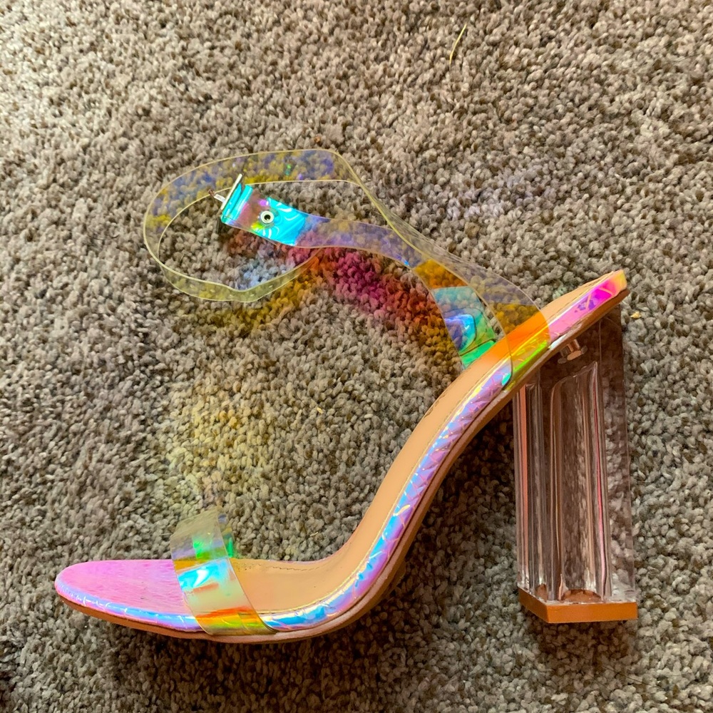 Fashion Nova Holographic Heels